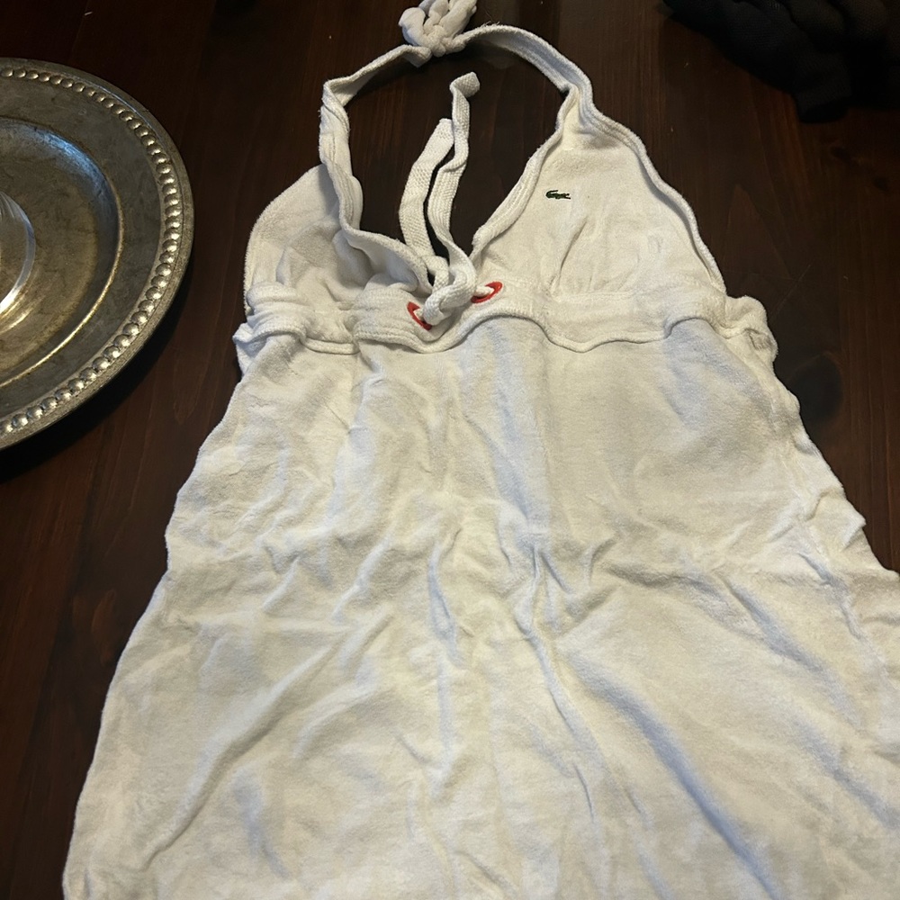 Lacoste Terry beach cover up. Size 40/medium